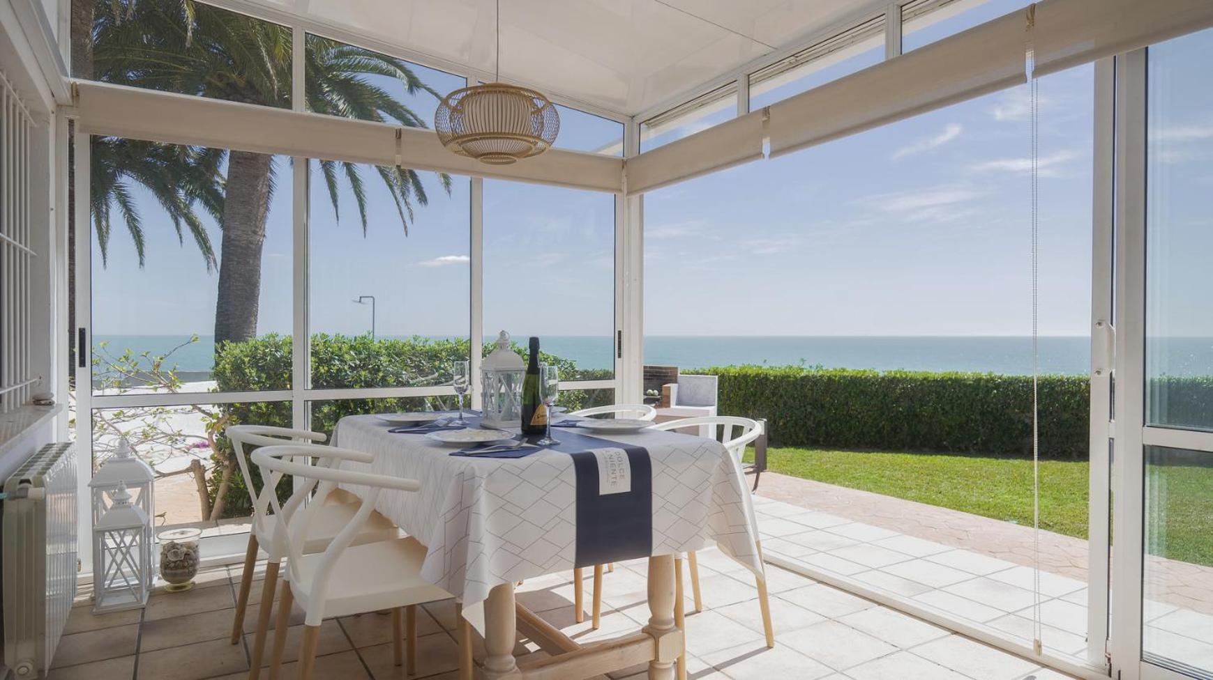 Casa Vesalia A 1A Linea De Mar Con Aa Y Wi-Fi. Βίλα Vinarós Εξωτερικό φωτογραφία